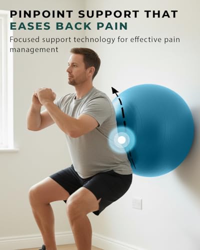 Trideer Exercise Ball for Physical Therapy, Core Strength, Stability & Balance Training, Swiss Ball for Yoga, Fitness & Rehabilitation - size: Firm Support-Large (23-26 inches/58-65 cm)