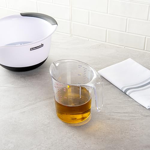 Restaurantware 1 qt Clear Plastic (Cups) Measuring Cup - size: 6.50" × 4.75" × 6.00"