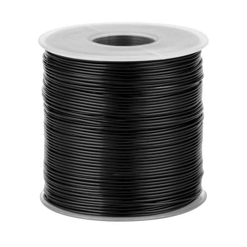 18 Gauge Aluminum Wire for Craft 328FT Black Bendable Aluminum Wire Bulk | 1mm Flexible Aluminum Armature Crafting Wire Roll for Sculpting DIY Jewelry Making - color: Black, size: 18 Gauge