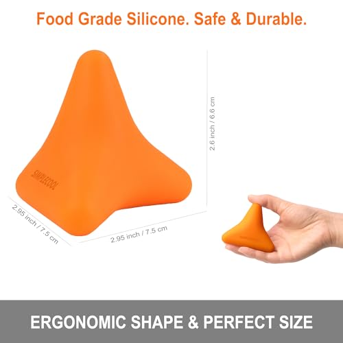 Manual Trigger Point Massage Tool Small Massager Ball 3″×2.6″ Orange - color: Orange