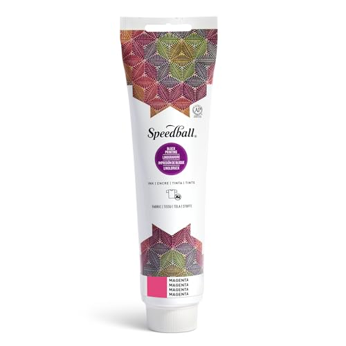 Speedball 003576 Fabric Block Printing Ink - color: Magenta, size: 5.1 fl oz