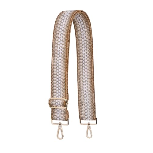 S-Jacorry Purse Strap Replacement Crossbody Wide Shoulder Strap Adjustable Canvas Straps Handbag Strap Replacement Belts - color: Gold Buckel-927