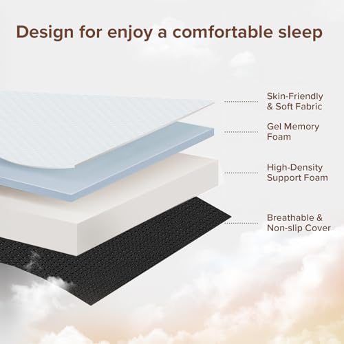 ROXGOX Memory Foam Trifold Mattress, 6 Inch Queen Foldable Mattress, Portable Floor Bed with Washable Cover, Handle & Non-Slip Bottom, for RV, Travel, Camping, Yoga, 78"x58"x6", White Green - size: Queen, style: 6 Inch-White