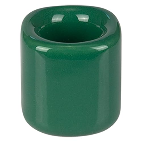 Mega Candles 5 pcs Green 1/2 Inch Diameter Ceramic Chime Ritual Spell Candle Holders, Great for Casting Chimes, Meditation, Rituals, Spells, Vigil, Witchcraft, Wiccan Supplies - color: Green, size: 5 Pieces