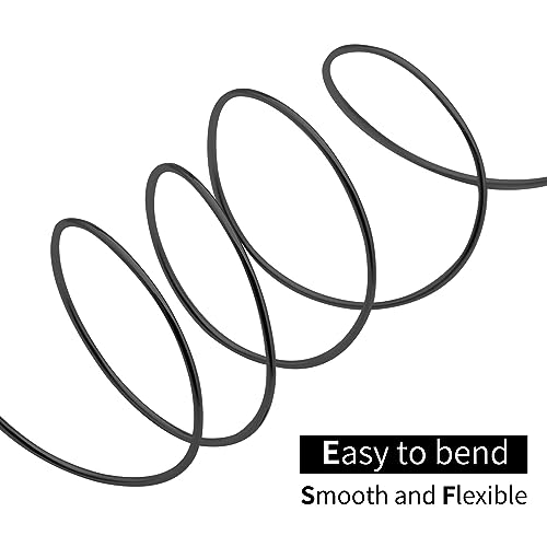 Bonsai Training Aluminum Wire, 1.0mm 18 Gauge Black 200g, Bendable Anodized Craft Wire, Flexible Armature Wire for Bonsai Tree Shaping, DIY Handcraft and Model Making(Black-1.0) - color: Black, size: 18 Gauge