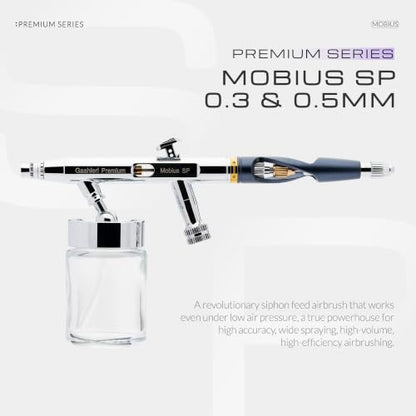 Gaahleri Airbrsuh Premium Series Mobius Siphon Feed Airbrush