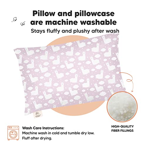 Toddler Pillow with Pillowcase, 13x18 My Little Dreamy Pillow (Alpacas) - color: Alpacas