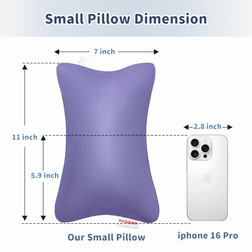 Pro Goleem Small Pillow, 11"x7"x2.5"(Lavender) - color: Lavender
