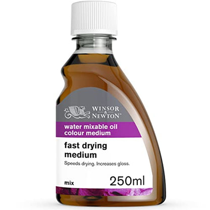 Winsor & Newton Artisan Fast Drying Medium, 250ml (8.4-oz) bottle | Increases Fluidity & Flow, Eliminates Brush Stroke Retention, Allows Faster Drying, Can Be Cleaned with Soap & Water - color: Artisan Fast Drying Medium, style: 8.4-oz Bottle