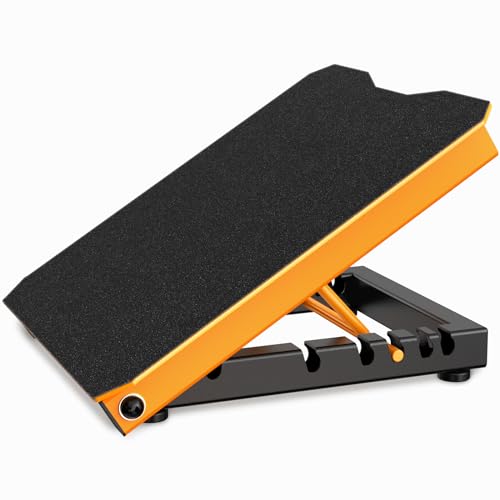 Metal Slant Board Calf Stretcher for Squat, Incline Balance Board - color: Yellow