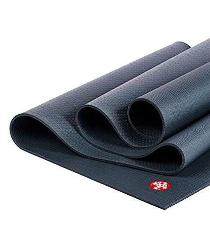 Manduka PROlite Yoga Mat 4.7mm | Lifetime Durability | Hygienic Construction | Teacher Approved - color: Thunder, size: 68" x 24"
