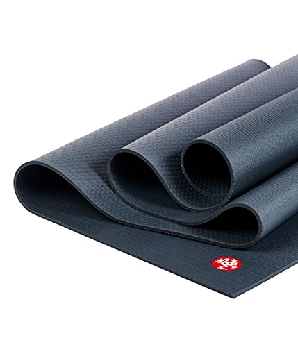 Manduka PROlite Yoga Mat 4.7mm | Lifetime Durability | Hygienic Construction | Teacher Approved - color: Thunder, size: 71" x 24"