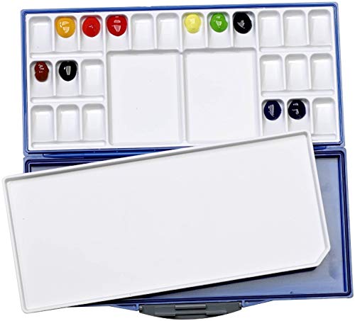 Martin 92-WP3024B Mijello Airtight Leak Proof Fusian Watercolor 24-Well Palette