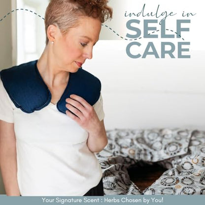 Parker Mountain Comfort Wraps | Pressure Point Pillow | Therapeutic Pressure Point Neck Pillow for Self Care - color: Yellow, style: Unscented