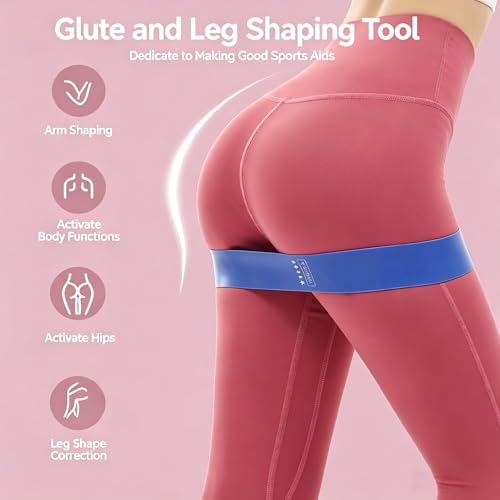 Resistance Bands Set 5-Pack, Exercise Workout Bands for Women & Men with 5 Resistance Levels, Elastic Fitness Bands for Home Gym, Yoga, Pilates, Stretching, Strength Training & Physical Therapy