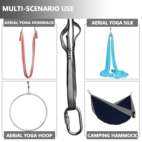 PRIOR FITNESS Aerial Yoga Hammock Rigging Daisy Chain & Carabiner w/CE Cert