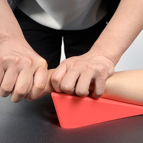 Mobilization Wedge Pillow Non-Slip Silicone Triangle (red) - color: Red