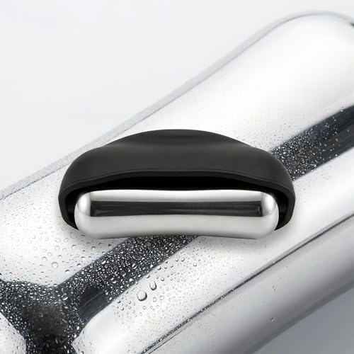Cooling Massage Roller with Ergonomic Handle for Deep Tissue | Black,360° Easy-Glide Ice Massage Ball for Myofascial Release, Cold Therapy Roller Post-Workout Recovery & Muscle Pain Relief - color: Black