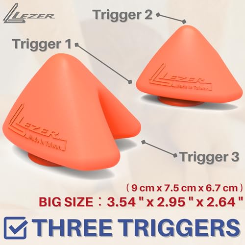LEZER Large Trigger Massage Point, Manual Massage Ball, Hip Hook, Muscle Knot Release Tool, Deep Tissue Relief, Hip Flexor Iliacus Back Psoas Hand Foot Myofascial Physical Therapy, 3.5 inｘ3 in, Orange - style: 04 - Large Trigger Orange