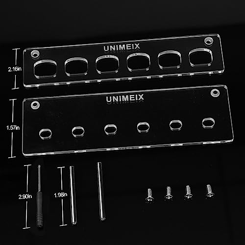 UNIMEIX 6 Pack Blending Brush for Card Making Crafting Ink Blender Brushes Set Tool Paper Background Brush Drawing - color: White, size: 6 Pack Brush with square holder