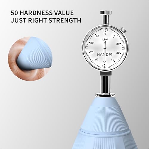 PROIRON Massage Ball with Suction Cup Pinpoint Deep Tissue Muscle Knot & Sore Relief, Vibration & Heating Trigger Point Massage Tool for Back Neck, Self-Massage Tool,4 Massage Heads - color: Blue(4 Heads)