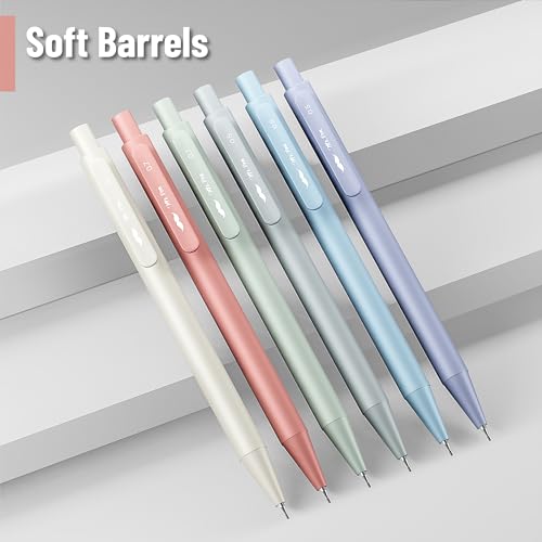 Mr. Pen- Pastel Mechanical Pencil Set with Lead Refills & Erasers, 6 Pack | 2 Sizes, 0.5 & 0.7mm, 6x Tubes HB & 2B Lead Refill, 3x Erasers for School Supplies, Note Taking, Drawing, Sketching, Office