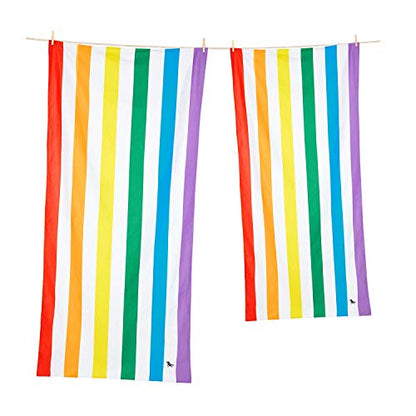Dock & Bay Quick Dry Beach Towel - Cabana - Malibu Pink, Double Extra Large - color: Cabana Light - Malibu Pink, size: Double Extra Large (180x200cm, 70x78")