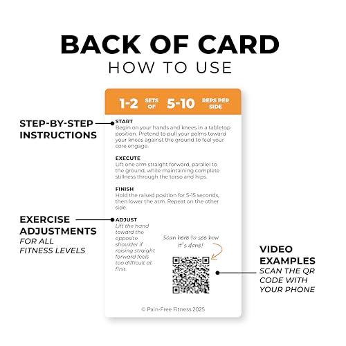 30 Exercise Cards Balance & Stability 3X5'', Beginner to Intermediate
