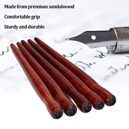 Zerodis Dip Pen Nib Holder, 5Pcs Cartoon Comic Pen Nib Holder Professional Drawing Painting Kit for Lettering Calligraphy Poster Making Cartooning Sketching Mapping(#2) - color: #2