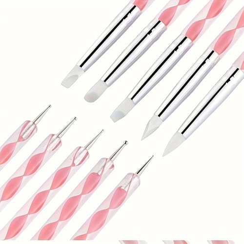 19 PCS Clay Sculpting Tools Set, Pink Air Dry Clay Tool, Polymer Clay Tool Kit, Dotting Tools, Dot Painting Tools, Clay Pottery Carving Tools for DIY Crafts Embossing Modeling - color: pink