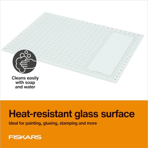 Fiskars Glass Craft Mat, 18" x 24" - color: Clear