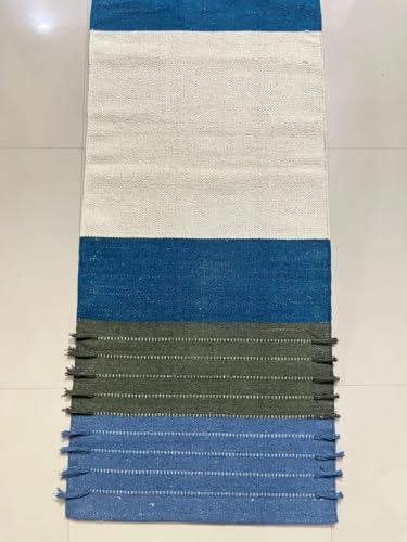 Payal Rugs Cotton Yoga Mat - Eco-Friendly Hand-Woven Rug - Non Slip & Thick (24”x72”x5mm) for Yoga Everyday Fitness at Home - Comfortable Extra-Long - color: Multicolor