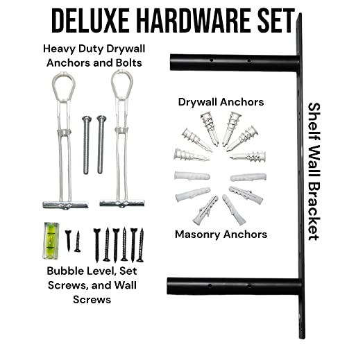 24" Premium Accessory Shelf with 8 mounts for Tonal compatable Accessories (Black, 24" Premium Shelf - 8 Mounts) - size: 24" Shelf Premium - 8 Mounts