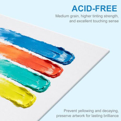 58 Pack Canvas Boards for Painting 8x10 Inch, Canvases for Painting for Acrylic Oil Tempera Watercolor Paints