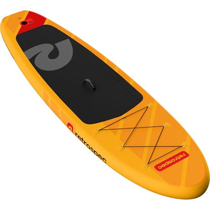 Retrospec Weekender Inflatable Stand Up Paddle Board Includes Paddle, Pump, and Accessories 10’6” Lightweight iSUP, Puncture Resistant Inflatable Paddle Board for Adults - color: Sunglow 1