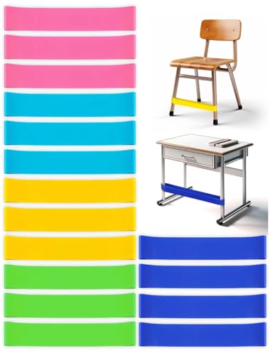 16 Pack Chair Bands for Kids with Fidgety Feet, ADHD Tools for Kids, Improve Focus & Reduce Restlessness, Chair Bands for Sensory ADHD ADD Autism - Classroom & Home Must Haves (Multicolor) - color: Multi Color, size: 16 Pack