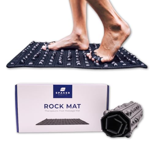 Spacer Mobility The Rock Mat Foot Massage Mat Helps Stimulate Nerve Endings, & Relieve Tension | Made with Premium Firm Foam, Releases Tension & Increases Proprioception