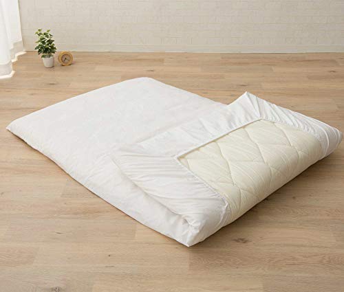 EMOOR Japanese Futon Mattress CLASSE & Fitted Sheet PRESSO Twin Made in Japan, Cotton (White) Foldable Floor Sleeping Bed Tatami Mat - color: White, size: Twin (39 x 79 in), style: Standard with Cover (White)