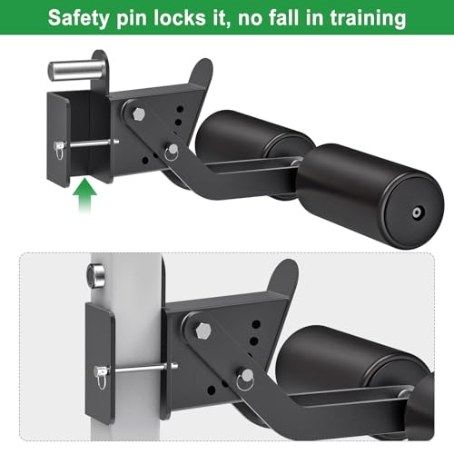 SELEWARE Squat Rack Attachment for Power Cage with 5/8" or 1" Holes - color: B: Nordic Curl Attachment(2x2 Rack, 5/8 & 1" hole)