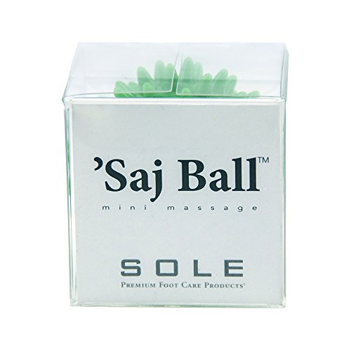 Sole Premium Foot Care Products Saj Ball - Mini Spiky Relaxing Massage, Deep Tissue Plantar Fasciitis Relief - Gift Box, Green - color: Green