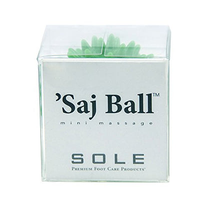 Sole Premium Foot Care Products Saj Ball - Mini Spiky Relaxing Massage, Deep Tissue Plantar Fasciitis Relief - Gift Box, Green - color: Green