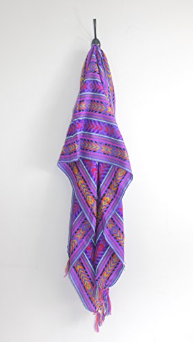 Del Mex Mexican Rebozo Shawl Blanket Doula - color: Purple, size: Regular (6 ft x 2.5 ft)
