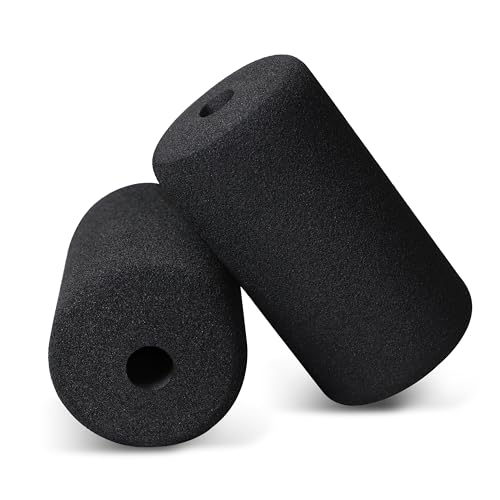 WF Athletic Supply Foam Foot Pads, Foam Roller for Gym Exercise Machines Equipment Replacements, Roller Pad for Leg Extension, PEC Deck Pads for Weight Bench, Sold by Pair (7” x 4” OD x 0.875” ID) - color: 7” X 4” Od X 0.875” Id