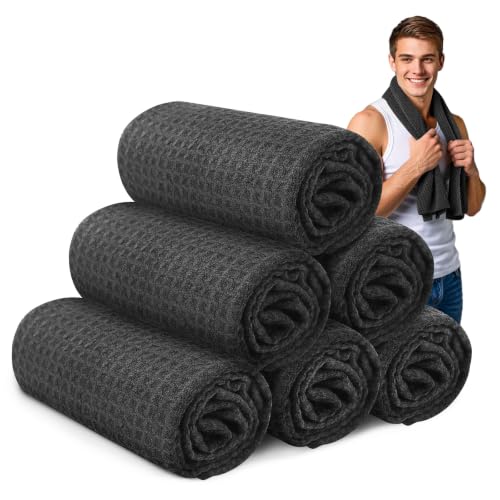 Microfiber Gym Towels for Showering Working Out Quick Dry Negative ions Large Middle Small Sizes Lightweight Gym Towel for Men Women Tennis Sports Towels for Body Hot Yoga Fitness Essentials - color: Black, size: 14 inch X 40 inch