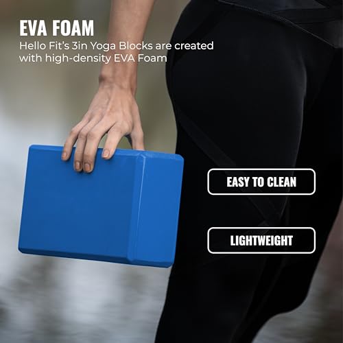 3in Foam Bulk Yoga Blocks, 10 Pack - color: Dark Blue