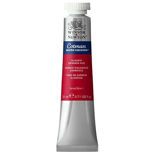 Winsor & Newton Cotman Watercolor Paint, 21ml Tube, Alizarin Crimson Hue | Introductory Watercolor made with Fine Art Pigments, Perfect for Beginners, Lightfast & Permanent, Good Tinting Strength - color: Alizarin Crimson Hue, style: 0.71-oz Tube