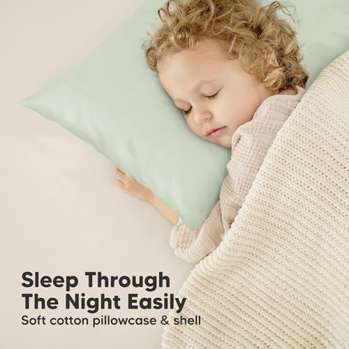 Toddler Pillow with Pillowcase 13x18 My Little Dreamy Pillow (Jungle Green) - color: Jungle Green