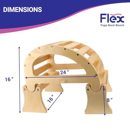 PMT Medical Flex - Yoga Back Bench | Elevate Your Stretch with Anatomical Bends, Ergonomic Support, and Durable Construction for Ultimate Comfort and Flexibility, Sandal