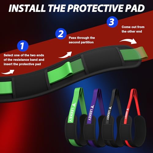 Resistance Bands for Pull Up Assist, Stretch Bands & Exercise Workout Set - color: 15-125LBS COLOR+STRAPS