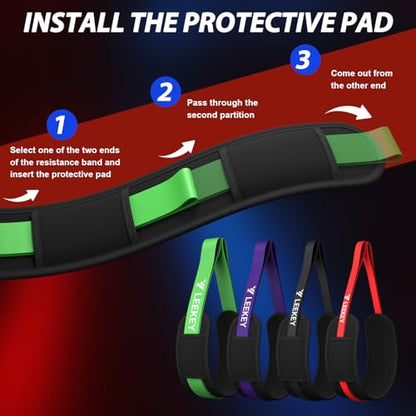Resistance Bands for Pull Up Assist, Stretch Bands & Exercise Workout Set - color: 15-125LBS COLOR+STRAPS